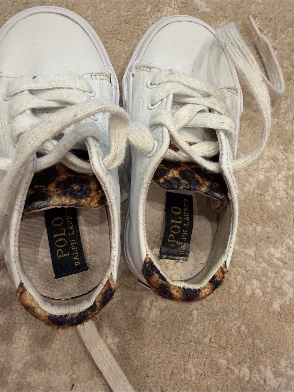 Ralph Lauren White Sneakers Size 7